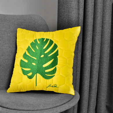Декоративна подушка Tropical 40×40 см жовта