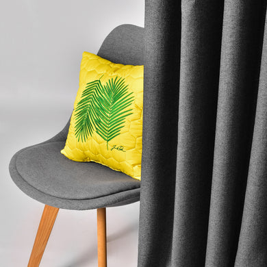 Декоративна подушка Tropical 40×40 см жовта