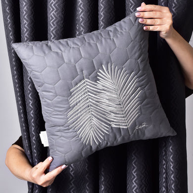 Набір подушок 2 шт Tropical 50х50 см декоративна подушка антиалергенна з вишивкою сирій