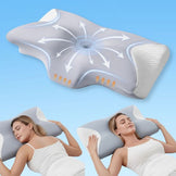 Подушка ортопедична ErgoSleep 61х34х12 см IDEIA анатомічна з ефектом пам'яті для сну на боці, спині та