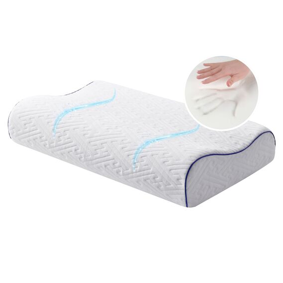 Подушка ортопедична NeckWave IDEIA 60×40×11/9 см з ефектом пам'яті