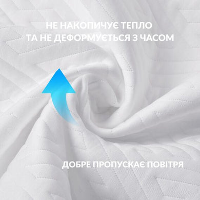 Подушка ортопедична NeckWave 60х40х11/9 см IDEIA анатомічна з ефектом пам'яті для сну на боці, спині та