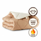 Ковдра вовняна Woolly 155х210 см IDEIA 400 г/м2 зимова, тепла, натуральна, овеча вовна