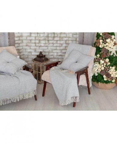 Декоративна подушка ANDGERS grey з гудзиком ПРОВАНС, 45х45см 011164