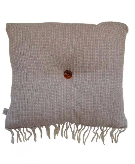 Декоративна подушка Andgers beige з гудзиком Прованс 45х45 см