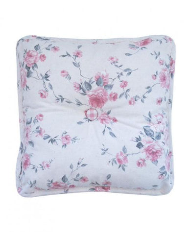 Декоративна подушка з гудзиком Bella Троянди ПРОВАНС, 35х35см 013543