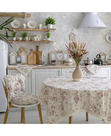 Декоративна подушка з гудзиком Bella Троянди ПРОВАНС, 35х35см 013543