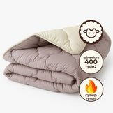 Ковдра вовняна Woolly 200х220 см IDEIA 400 г/м2 зимова, тепла, натуральна, овеча вовна