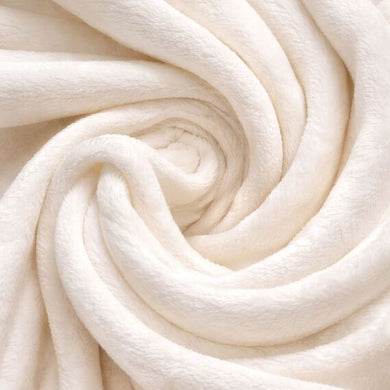 Плед покривало велсофт 170х210 см суперм'який із вишивкою молоко