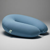 Подушка для вагітних і годування 30х190 см SeiDesign трикотаж гіпоалергенна, наволочка з бавовни на змійці м'ята