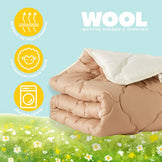 Ковдра дитяча 100х135 см Woolly PAPAELLA вовняна зимова в ліжечко для дітей, вовна, тепла