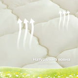 Ковдра дитяча 100х135 см Woolly PAPAELLA вовняна зимова в ліжечко для дітей, вовна, тепла