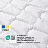 Ковдра євро 200х220 штучний пух всесезонна антиалергенна біла
