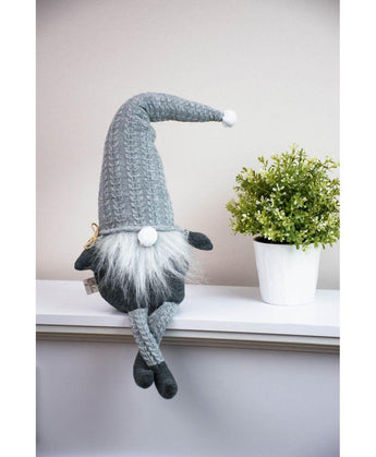 Декоративна iграшка Гном-стопер у срiбному ковпаку ПРОВАНС, 65см 023638