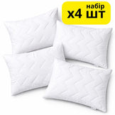 Набір подушок 4 шт 50х70 см Nordic Eco акційний із переробленого волокна білій