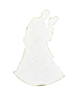 Декор з дерева Ангелочки білі він і вона ПРОВАНС, 9х4см 006479