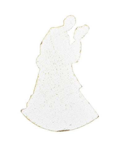 Декор з дерева Ангелочки білі він і вона ПРОВАНС, 9х4см 006479