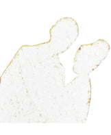 Декор з дерева Ангелочки білі він і вона ПРОВАНС, 9х4см 006479