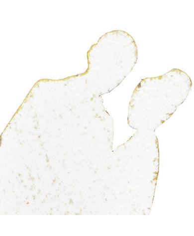 Декор з дерева Ангелочки білі він і вона ПРОВАНС, 9х4см 006479