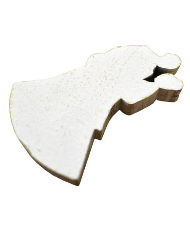 Декор з дерева Ангелочки білі він і вона ПРОВАНС, 9х4см 006479