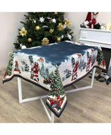 Новорічна гобеленова скатертина Blue Sky Прованс, 135х350 см