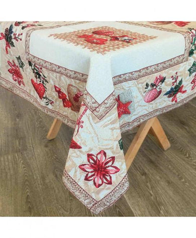 Гобеленова скатертина новорiчна Прянощi ПРОВАНС, 95x100cм 013755