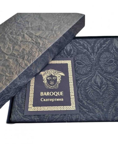 Гобеленова скатертина на стiл Baroque Black ПРОВАНС, 136х136см 025976