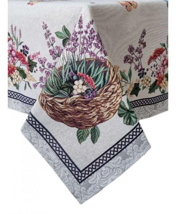 Гобеленова скатертина на стiл Лавандове поле ПРОВАНС, 135х350см 034315