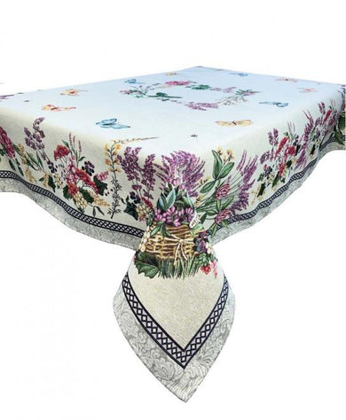 Гобеленова скатертина на стiл Лавандове поле ПРОВАНС, 135х350см 034315