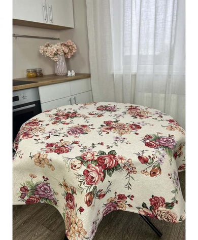 Гобеленова скатертина Manila ПРОВАНС, D136см 029789