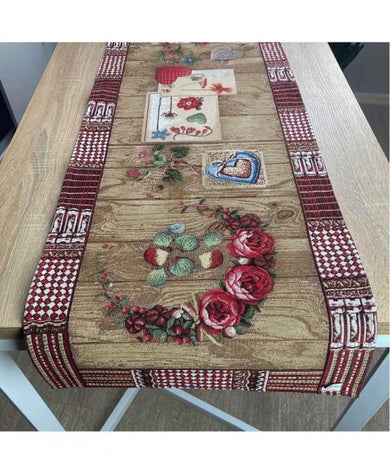 Гобеленова дорiжка на стiл Wooden ПРОВАНС, 40х140см 024653