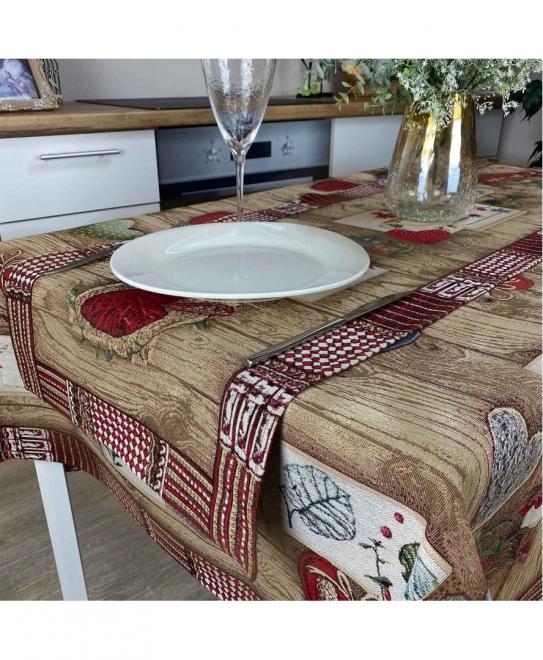 Гобеленова дорiжка на стiл Wooden ПРОВАНС, 40х140см 024653