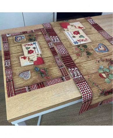 Гобеленова дорiжка на стiл Wooden ПРОВАНС, 40х140см 024653