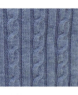 В'язаний плед коси SOFT синiй меланж ПРОВАНС, 140х180см 011682