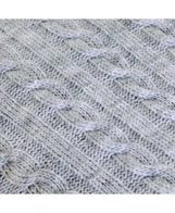 В'язаний плед коси SOFT сiрий ПРОВАНС, 140х180см 011696