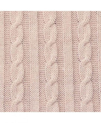 В'язаний плед коси SOFT пудра ПРОВАНС, 140х180см 011687