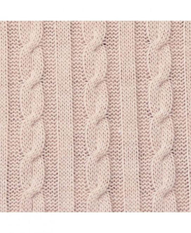 В'язаний плед коси SOFT пудра ПРОВАНС, 140х180см 011687