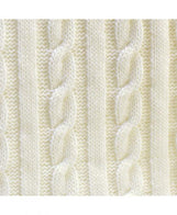 В'язаний плед коси SOFT молочний ПРОВАНС, 140х180см 011768