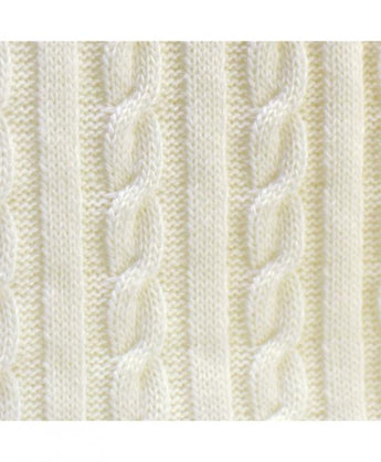 В'язаний плед коси SOFT молочний ПРОВАНС, 140х180см 011768