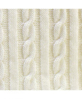 В'язаний плед коси Soft молочний Прованс, 140х180 см