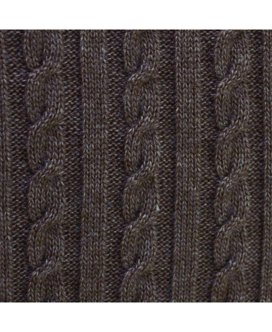 В'язаний плед коси Soft мокко Прованс, 200х200 см