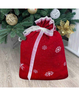 В'язаний мiшок для подарункiв Червоний ПРОВАНС, 40х50см 024132