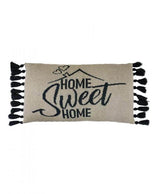 Декоративна подушка Home Sweet Home сіра Прованс, 30х45 см