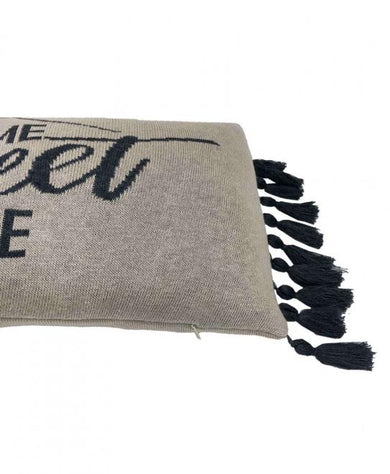 Декоративна подушка Home,sweet home  сіра ПРОВАНС, 30х45см 023435