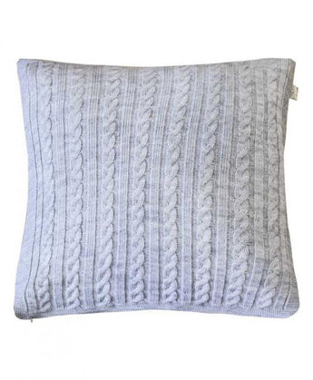 Декоративна наволочка в'язана SOFT сiра ПРОВАНС, 45х45см 011742