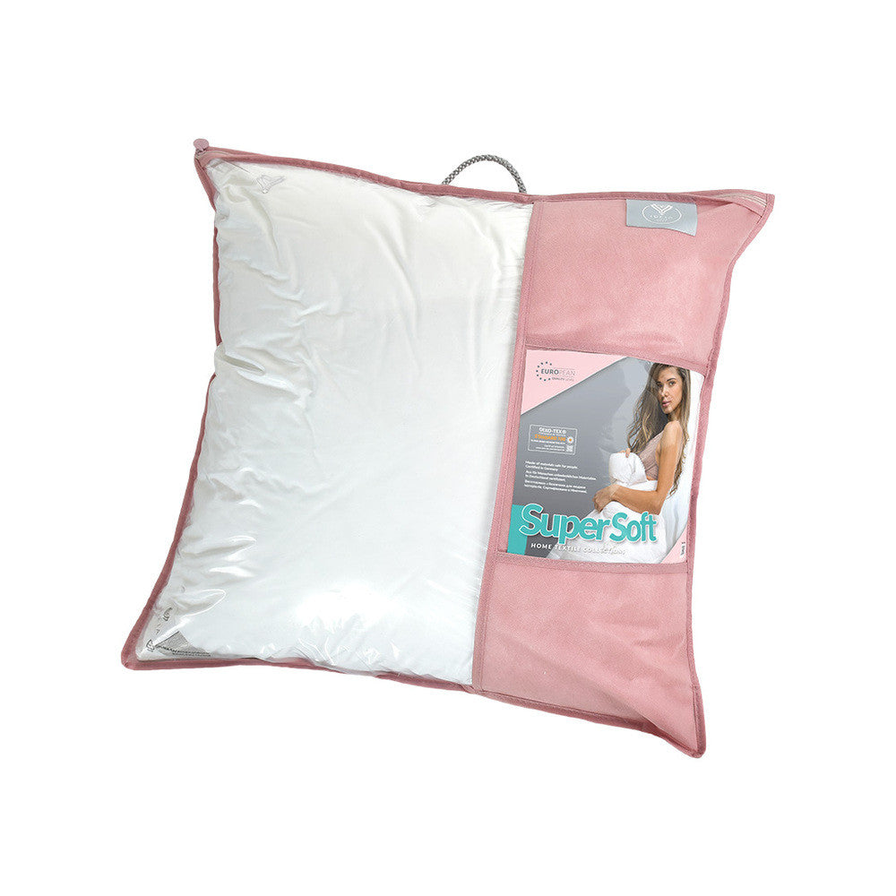 Подушка для сну Super Soft Premium 70х70 см IDEIA штучний пух антиалергенна м'яка бавовна перкаль 