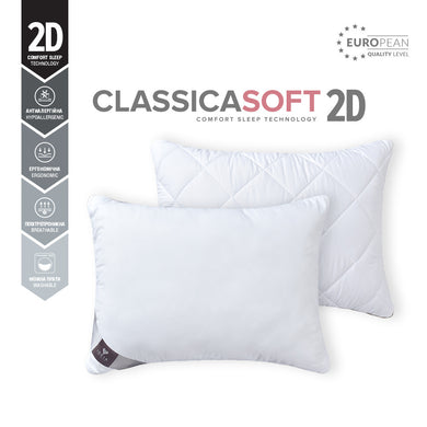 Подушка Classica Soft 2D двокамерна ТМ IDEIA 50х70 см білий 