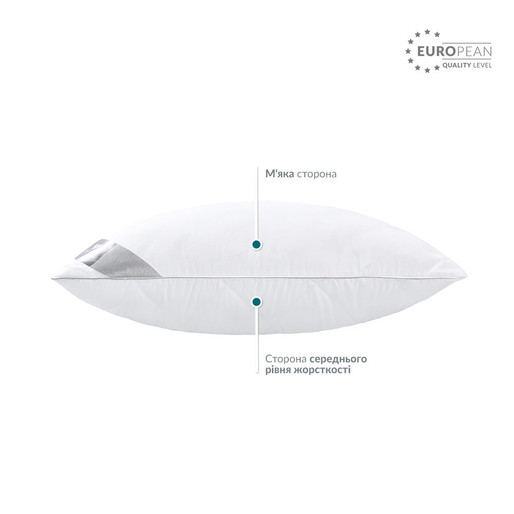 Подушка Classica Soft 2D двокамерна ТМ IDEIA 50х70 см білий 