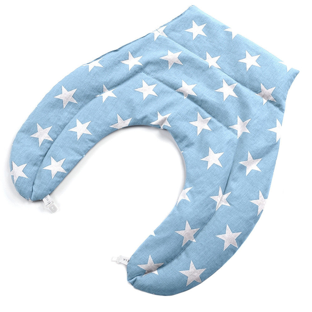 Грілка-компрес U-подібна з пшеницею 44×46 см, warming neck pillow IDEIA зірка блакитна