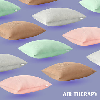 Набір подушок з дихаючою сіткою та аналогом лебединого пуху AIR THERAPY 50х70, 2 шт беж 